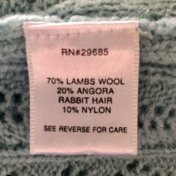 Vintage Pendleton Wool Blend Light Blue Button Up Cardigan Size Small - Picture 4 of 5